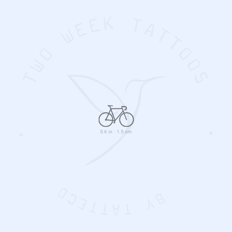 Tiny Bike Semi-Permanent Tattoo - Set of 2
