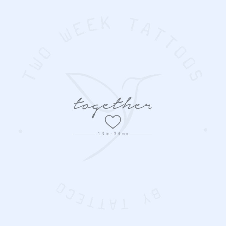 Together Semi-Permanent Tattoo - Set of 2