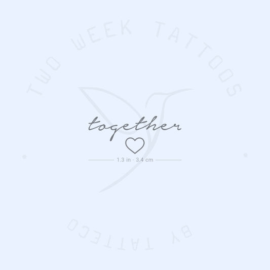Tatuaje semipermanente Together - Juego de 2