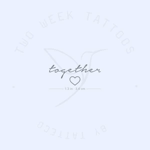Together Semi-Permanent Tattoo - Set of 2
