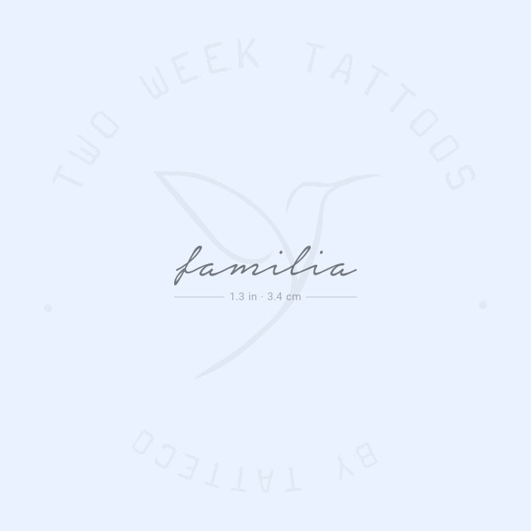 Familia Semi-Permanent Tattoo - Set of 2