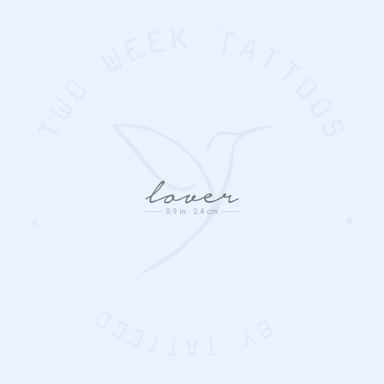 Lover Semi-Permanent Tattoo - Set of 2