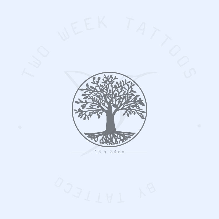 Tatuaje semipermanente del árbol de la vida (juego de 2)