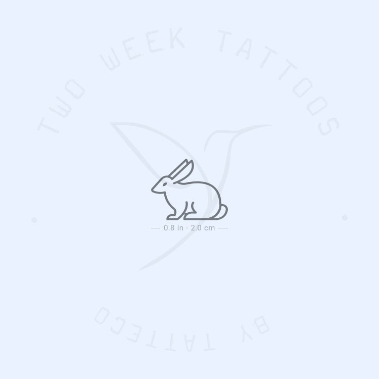 Rabbit Semi-Permanent Tattoo - Set of 2