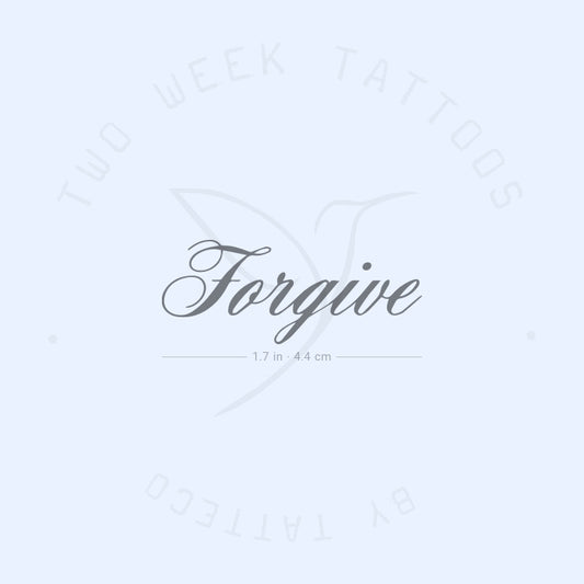 Forgive Semi-Permanent Tattoo - Set of 2