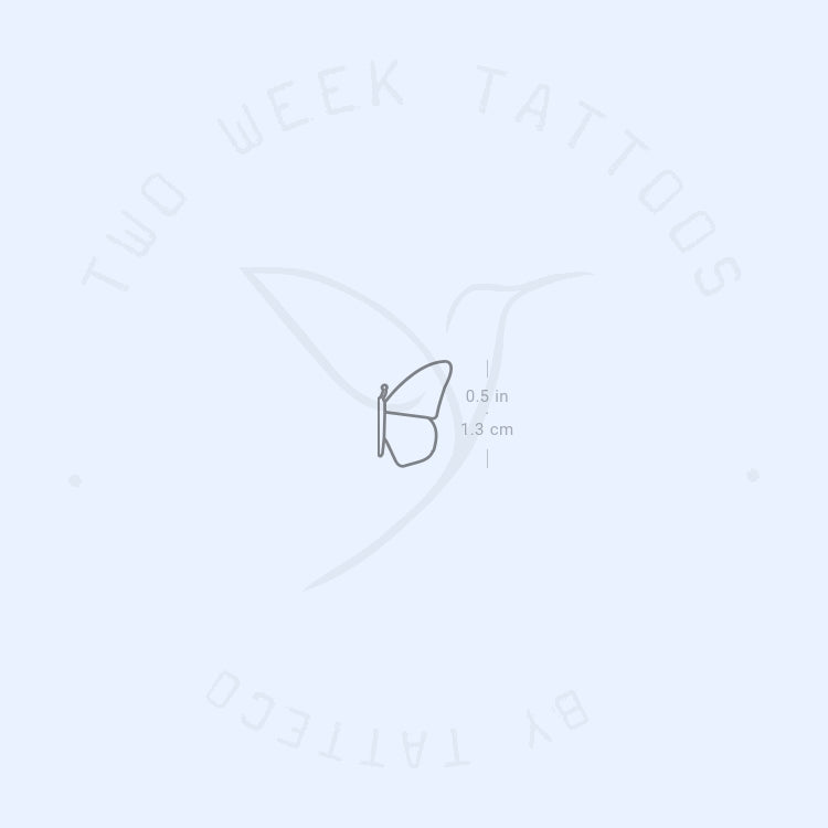 Right Butterfly Wing Semi-Permanent Tattoo - Set of 2