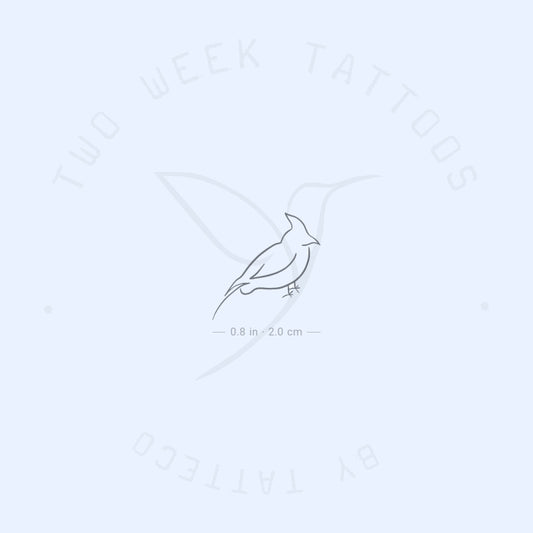 Tatuaje semipermanente de cardenal - Juego de 2