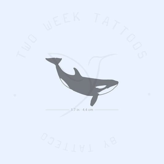 Tatuaje semipermanente de orca (juego de 2)