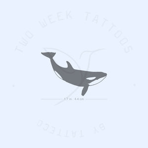 Killer Whale Semi-Permanent Tattoo - Set of 2