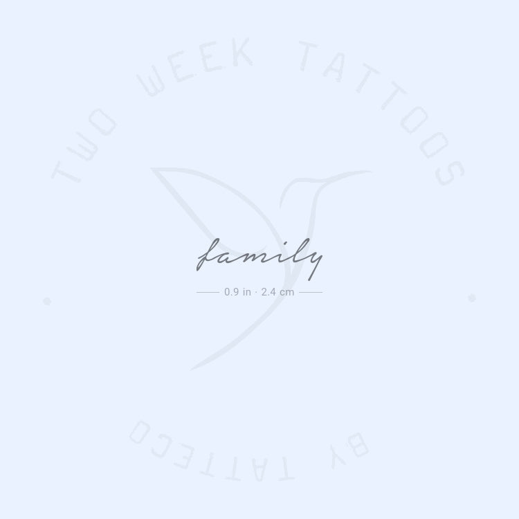 Family Semi-Permanent Tattoo - Set of 2