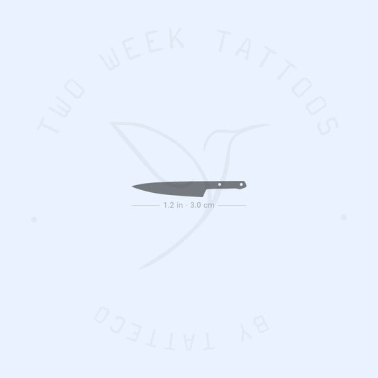 Black Knife Semi-Permanent Tattoo - Set of 2