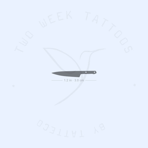 Black Knife Semi-Permanent Tattoo - Set of 2