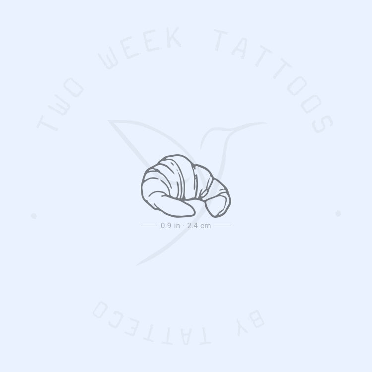 Croissant Semi-Permanent Tattoo - Set of 2