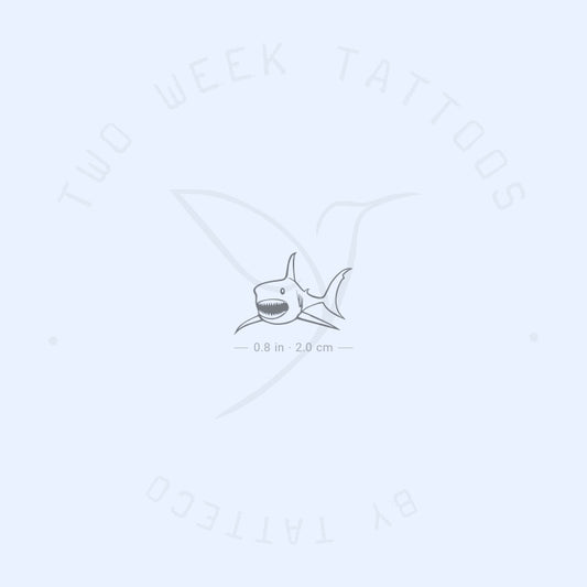 Tatuaje semipermanente de tiburón - Juego de 2