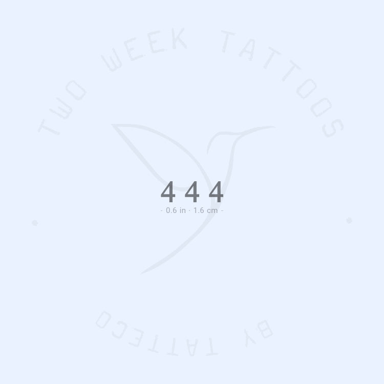 444 Semi-Permanent Tattoo - Set of 2