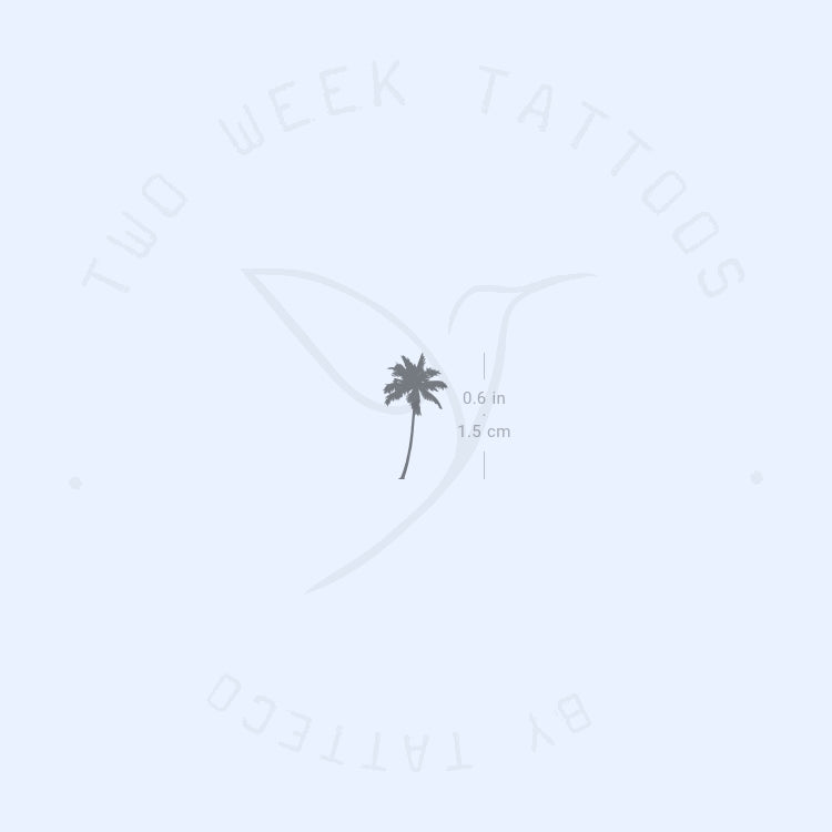 Little Palm Tree Semi-Permanent Tattoo - Set of 2