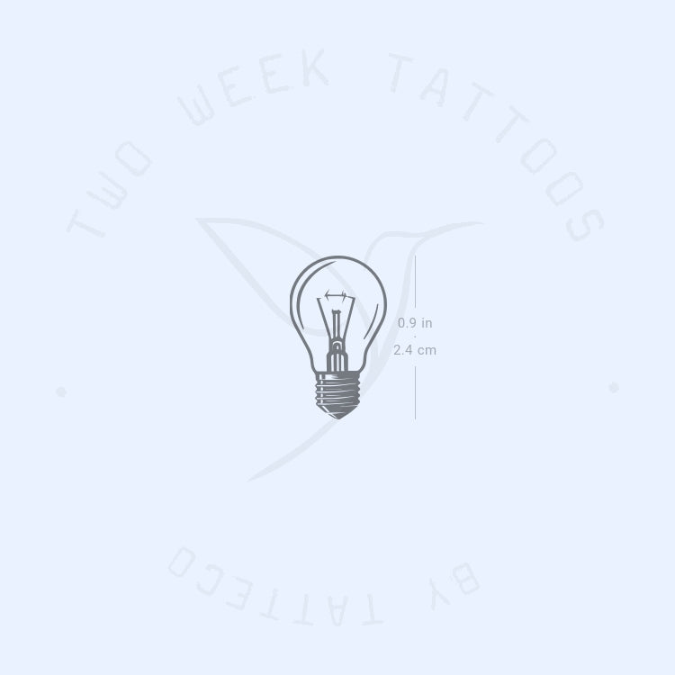 Light Bulb Semi-Permanent Tattoo - Set of 2