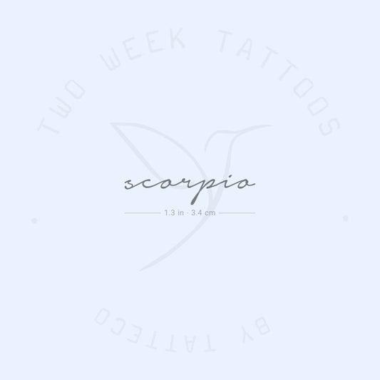 Scorpio Semi-Permanent Tattoo - Set of 2