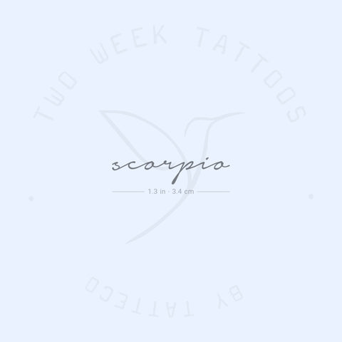Scorpio Semi-Permanent Tattoo - Set of 2