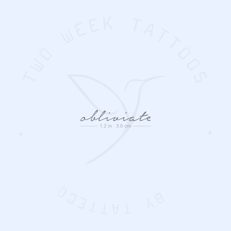 Obliviate Semi-Permanent Tattoo - Set of 2