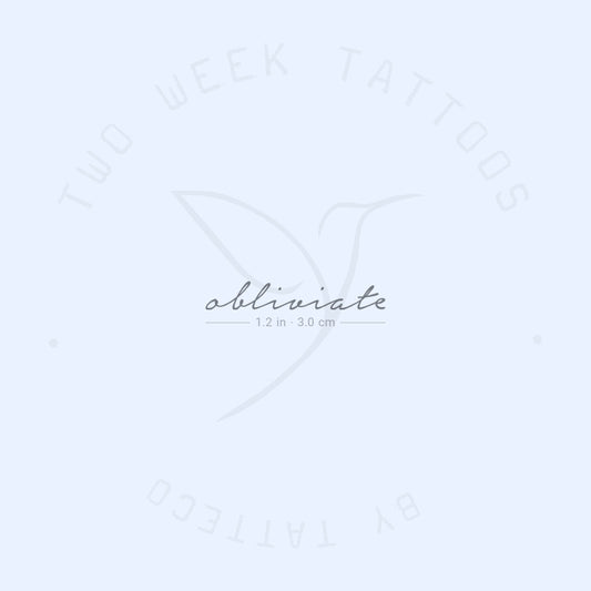 Obliviate Semi-Permanent Tattoo - Set of 2