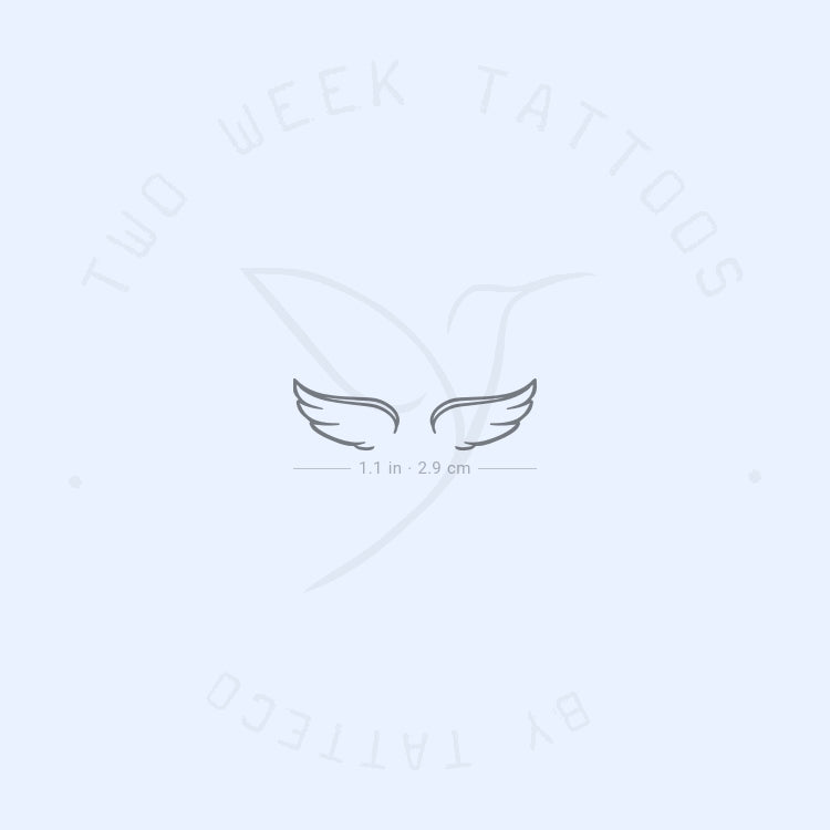 Small Wing Couple Semi-Permanent Tattoo - Set of 2