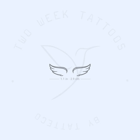 Small Wing Couple Semi-Permanent Tattoo - Set of 2