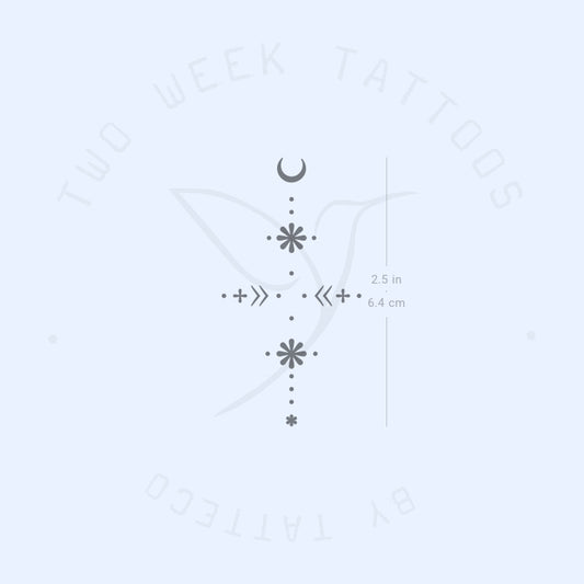 Wrist Ornament 1 Semi-Permanent Tattoo - Set of 2
