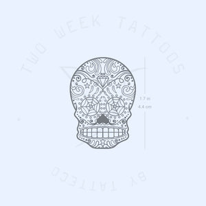 Sugar Skull Semi-Permanent Tattoo - Set of 2