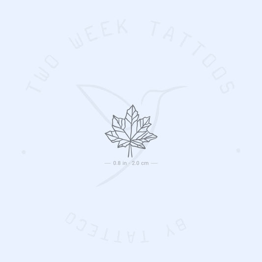 Maple Leaf Semi-Permanent Tattoo - Set of 2