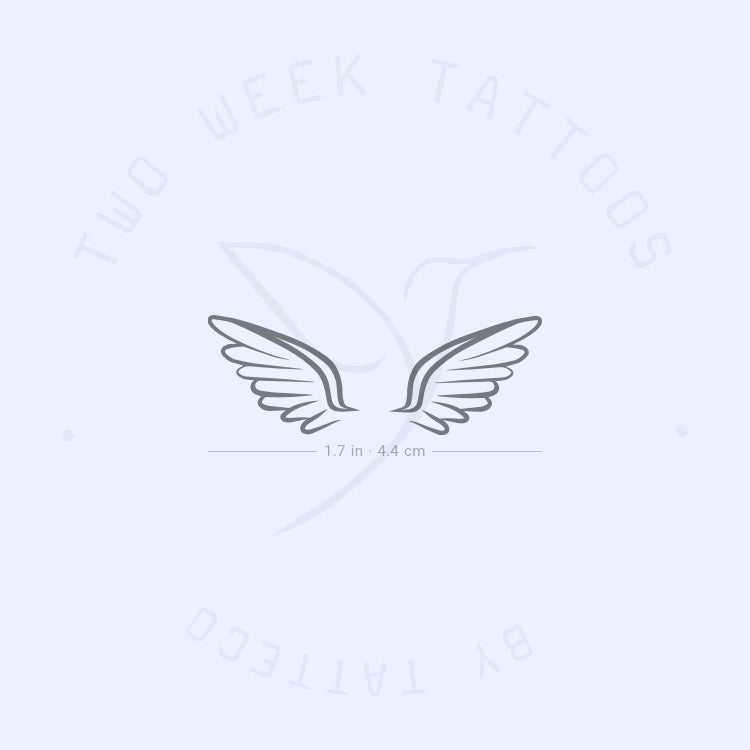 Tatuaje semipermanente de pareja de alas - Juego de 2