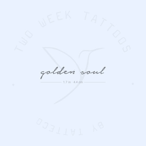 Golden Soul Semi-Permanent Tattoo - Set of 2