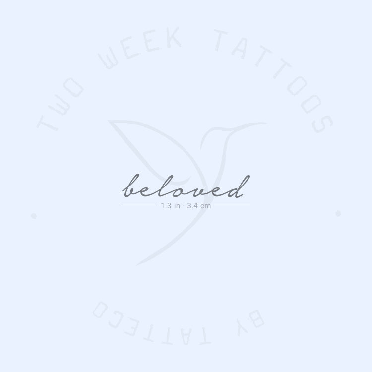 Beloved Semi-Permanent Tattoo - Set of 2