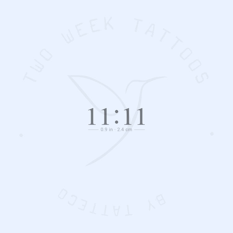 11:11 Semi-Permanent Tattoo - Set of 2