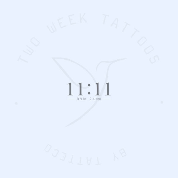 11:11 Semi-Permanent Tattoo - Set of 2