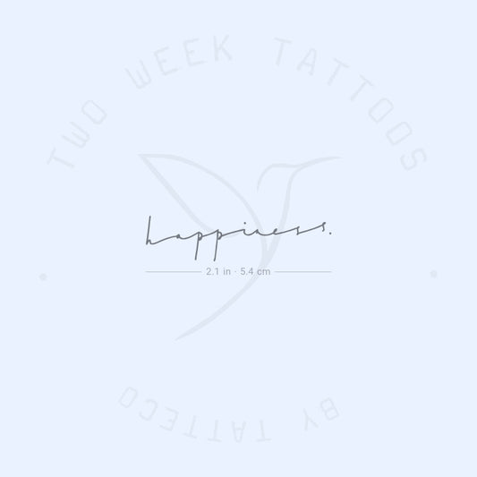 Happiness Semi-Permanent Tattoo - Set of 2