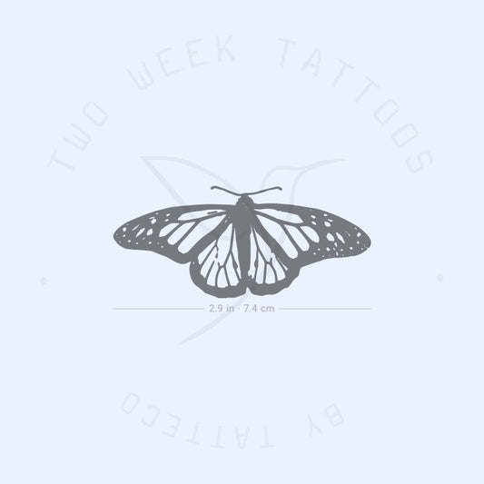 Tatuaje semipermanente de mariposa tigre común (juego de 2)