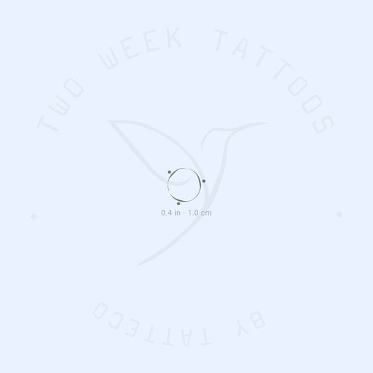 Tatuaje semipermanente del símbolo de Ubuntu (juego de 2)