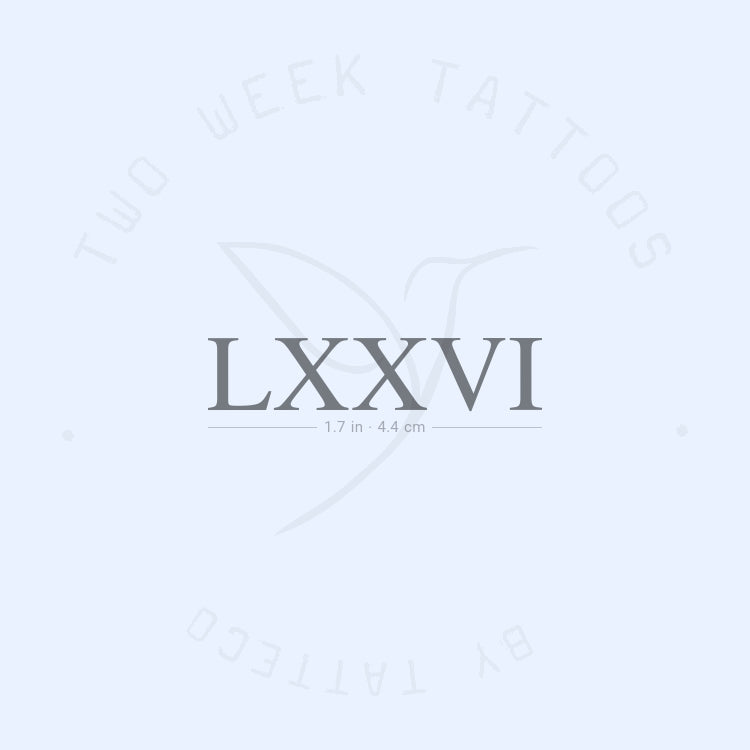 Selena Gomez LXXVI Semi-Permanent Tattoo - Set of 2