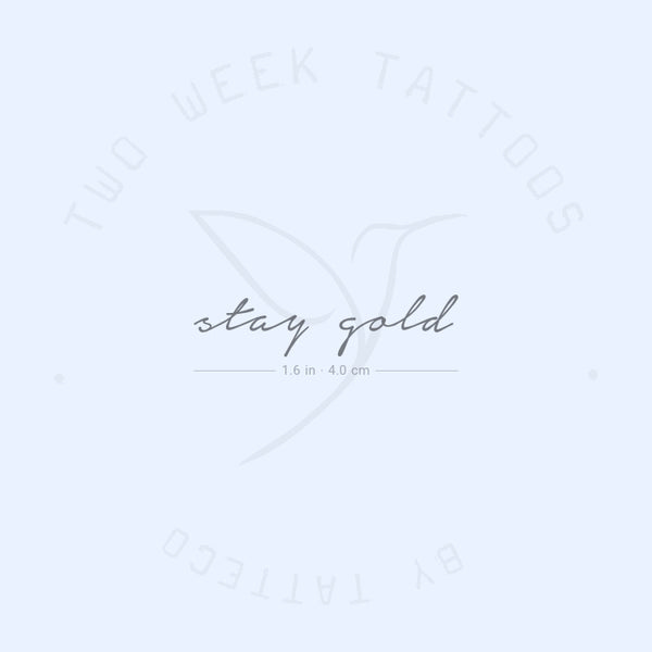 Stay Gold Semi-Permanent Tattoo - Set of 2