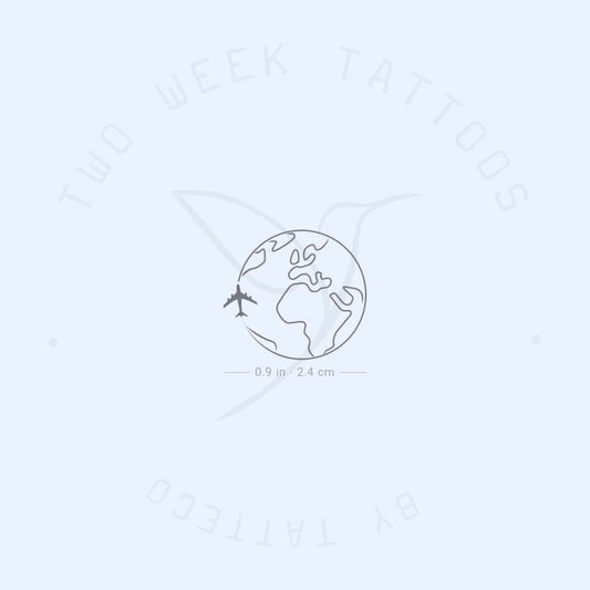 Around The World Semi-Permanent Tattoo - Set of 2