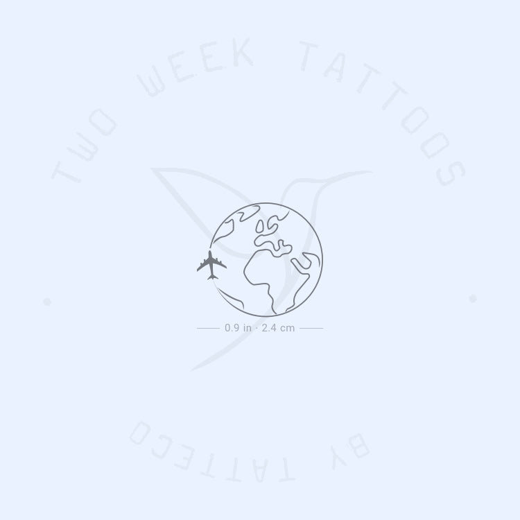 Around The World Semi-Permanent Tattoo - Set of 2