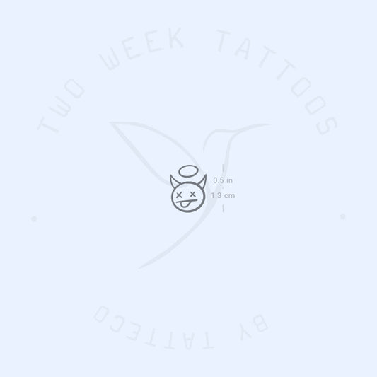 Devil Angel Semi-Permanent Tattoo - Set of 2