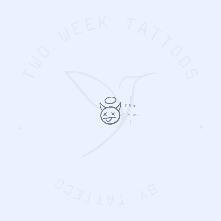 Devil Angel Semi-Permanent Tattoo - Set of 2