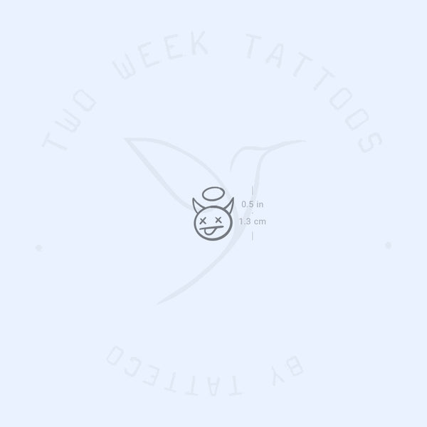 Devil Angel Semi-Permanent Tattoo - Set of 2