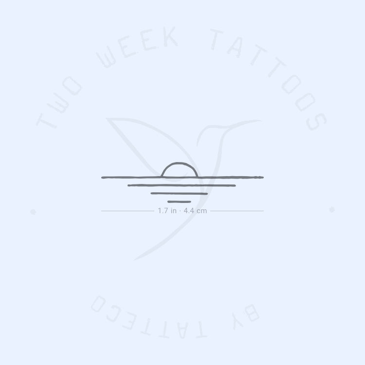 Minimalist Sunset Semi-Permanent Tattoo - Set of 2