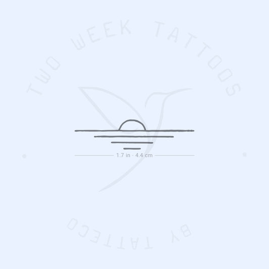 Minimalist Sunset Semi-Permanent Tattoo - Set of 2