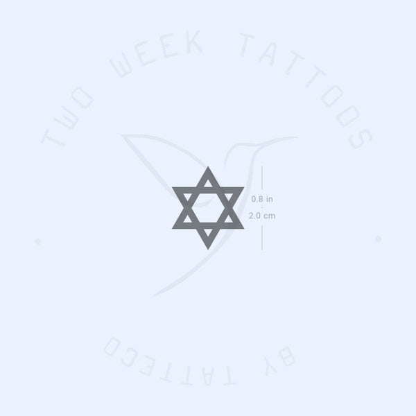 Star Of David Semi-Permanent Tattoo - Set of 2