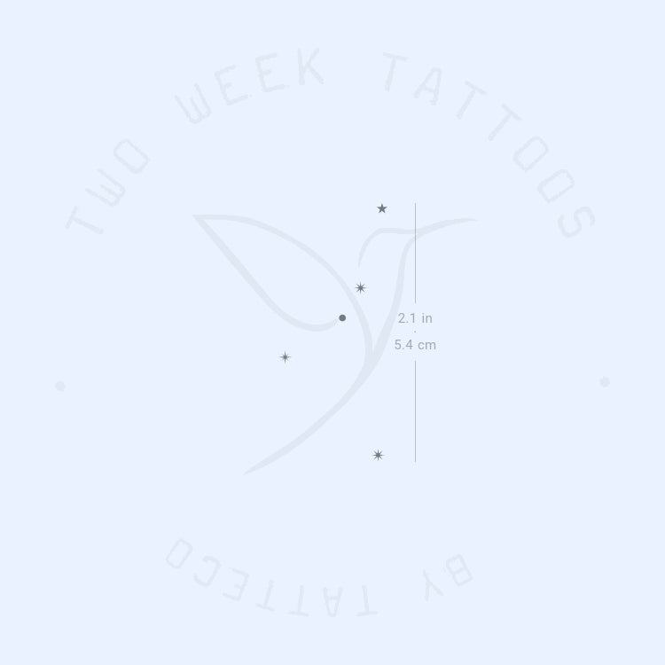 Minimalist Cancer Constellation Semi-Permanent Tattoo - Set of 2