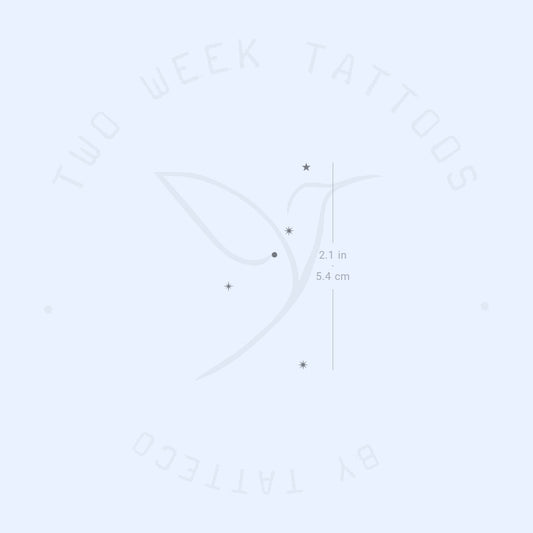 Minimalist Cancer Constellation Semi-Permanent Tattoo - Set of 2